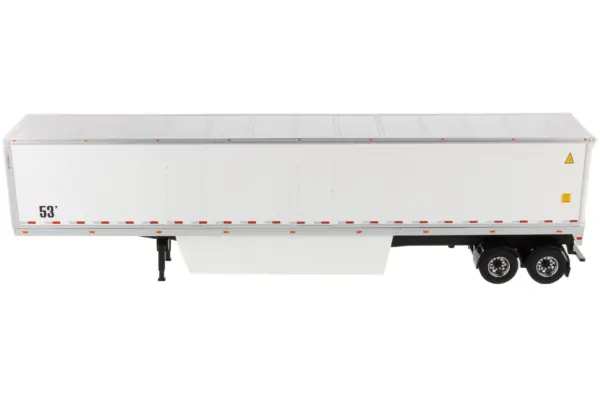 53' Dry Cargo Van Trailer White "Transport Series" 1/50 Diecast Model by Diecast Masters #2