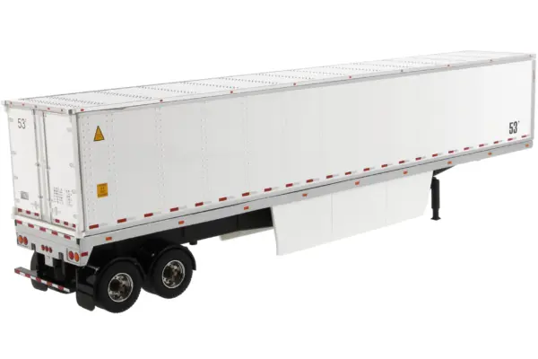 53' Dry Cargo Van Trailer White "Transport Series" 1/50 Diecast Model by Diecast Masters #3
