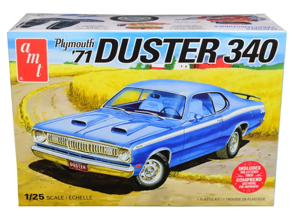 Skill 2 Model Kit 1971 Plymouth Duster 340 1/25 Scale Model by AMT #1