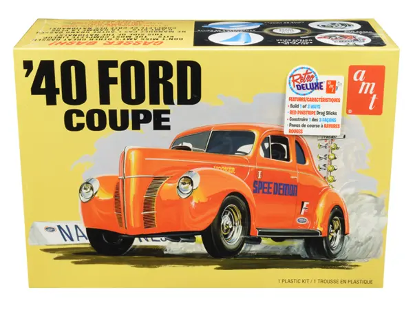 Skill 2 Model Kit 1940 Ford Coupe 3 in 1 Kit 1/25 Scale Model by AMT #1