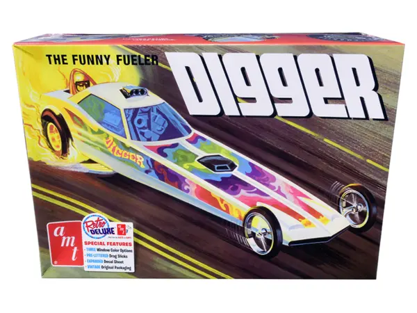Skill 2 Model Kit Digger Dragster "The Funny Fueler" 1/25 Scale Model by AMT #1