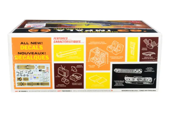 Skill 2 Model Kit 1963 Chevrolet Impala SS Hardtop 4 in 1 Kit 1/25 Scale Model by AMT #3