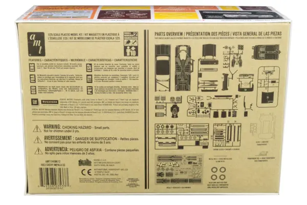 Skill 2 Model Kit 1963 Chevrolet Impala SS Hardtop 4 in 1 Kit 1/25 Scale Model by AMT #4