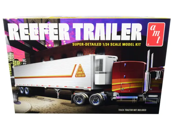 Skill 3 Model Kit Reefer Trailer 1/24 Scale Model by AMT #1
