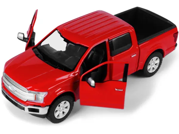 2019 Ford F-150 Lariat Crew Cab Pickup Truck Red 1/24-1/27 Diecast Model Car by Motormax #2