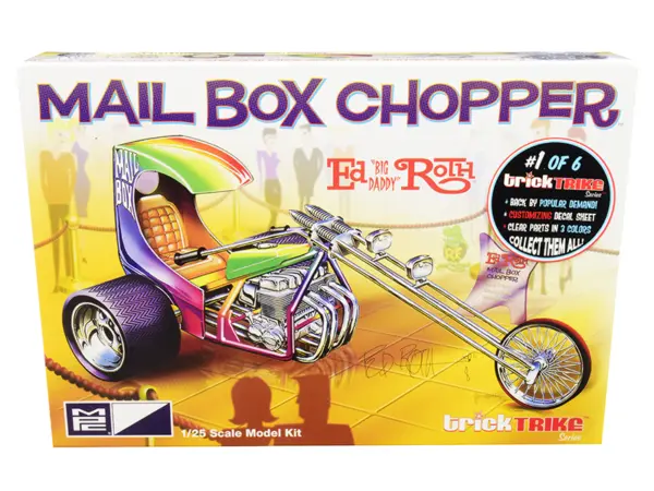 Skill 2 Model Kit Mail Box Chopper Trike (Ed "Big Daddy" Roth's) "Trick Trikes" Series 1/25 Scale Model by MPC #1