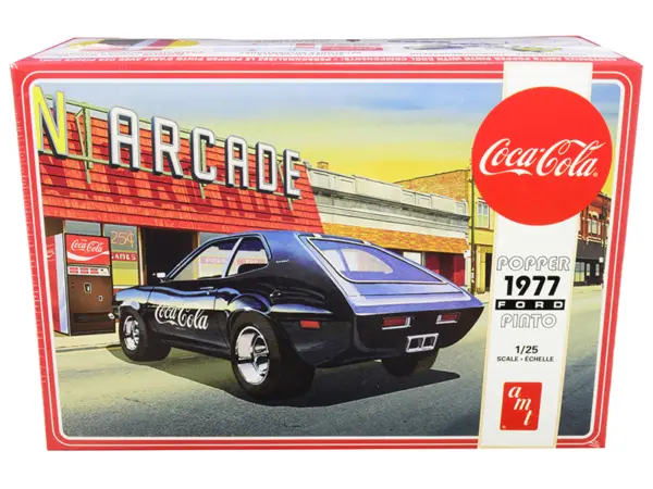 Skill 3 Model Kit 1977 Ford Pinto "Popper" with Vending Machine "Coca-Cola" 2 in 1 Kit 1/25 Scale Model by AMT #1