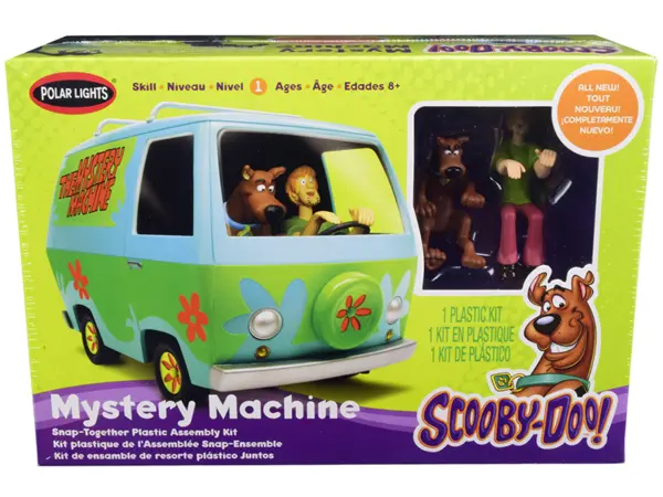 Skill 1 Snap Model Kit The Mystery Machine with Two Figurines (Scooby-Doo and Shaggy) 1/25 Scale Model by Polar Lights #1