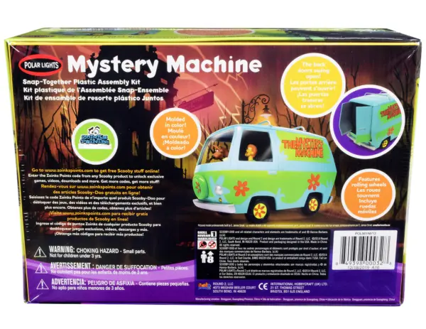 Skill 1 Snap Model Kit The Mystery Machine with Two Figurines (Scooby-Doo and Shaggy) 1/25 Scale Model by Polar Lights #4