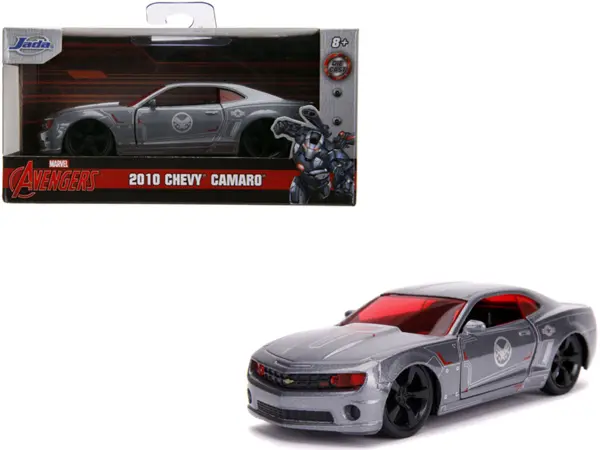 2010 Chevrolet Camaro Silver "War Machine" "Avengers" "Marvel" Series 1/32 Diecast Model Car by Jada #1