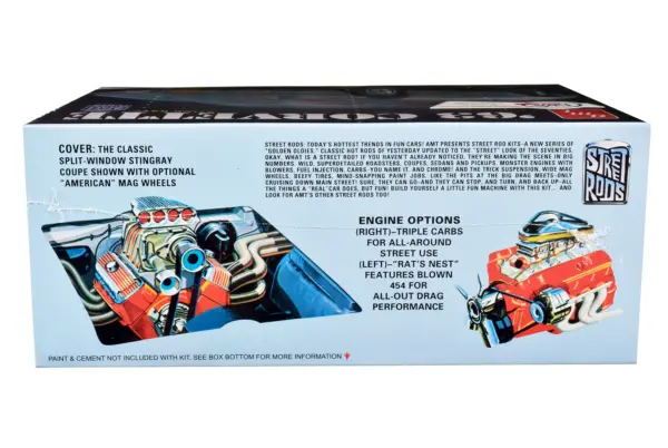 Skill 2 Model Kit 1963 Chevrolet Corvette Stingray 1/25 Scale Model by AMT #2