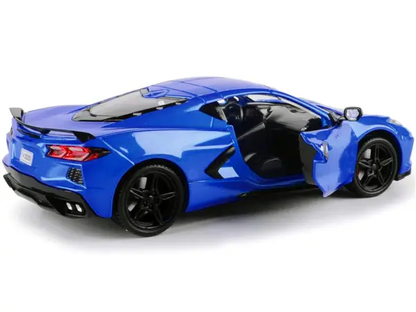2020 Chevrolet Corvette C8 Stingray Blue Metallic "Timeless Legends" 1/24 Diecast Model Car by Motormax #2