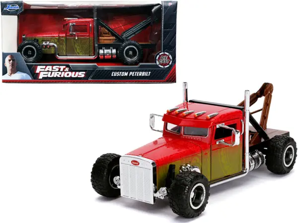 Custom Peterbilt Tow Truck "Fast & Furious" Series 1/24 Diecast Model by Jada #1
