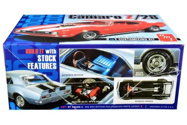 Skill 2 Model Kit 1968 Chevrolet Camaro Z/28 2-in-1 Kit 1/25 Scale Model by AMT #2