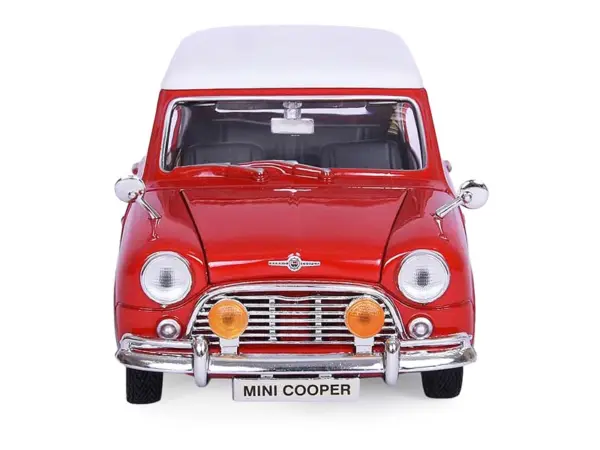 1961-1967 Morris Mini Cooper Red with White Top "Timeless Legends" 1/18 Diecast Model Car by Motormax #3