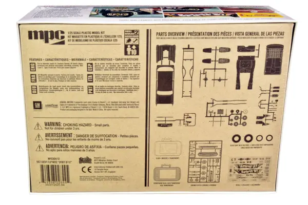 Skill 2 Model Kit 1957 Chevrolet Gasser Flip Nose "Spirit of 57" 1/25 Scale Model by MPC #4