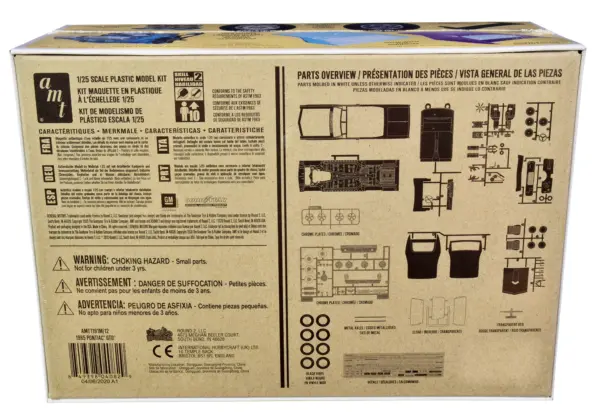 Skill 2 Model Kit 1965 Pontiac GTO 2-in-1 Kit 1/25 Scale Model by AMT #4
