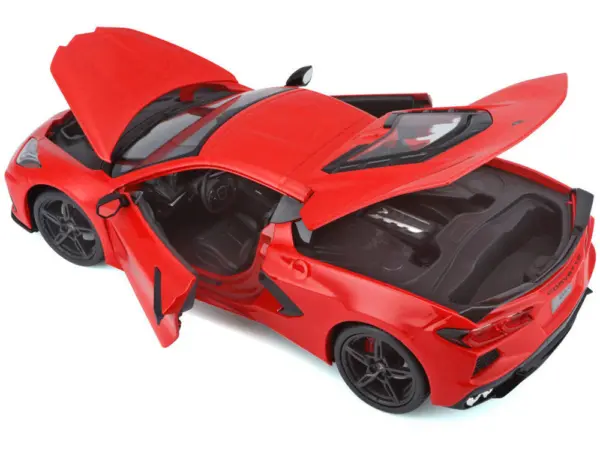 2020 Chevrolet Corvette Stingray C8 Red 1/18 Diecast Model Car by Maisto #3