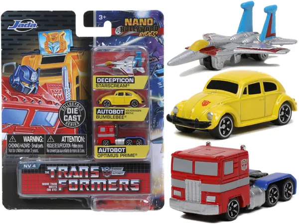 "Transformers" 3 piece Set Release 2 "Nano Hollywood Rides" Diecast Models by Jada #1