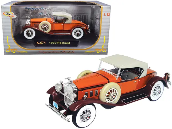 1930 Packard Boattail Speedster Brown 1/32 Diecast Model Car by Signature Models #1