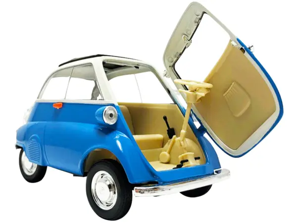 BMW Isetta Blue and White "NEX Models" 1/18 Diecast Model Car by Welly #3