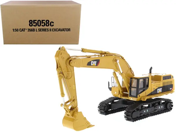 CAT Caterpillar 365B L Series II Hydraulic Excavator with Two Figurines "Core Classics Series" 1/50 Diecast Model by Diecast Masters #1