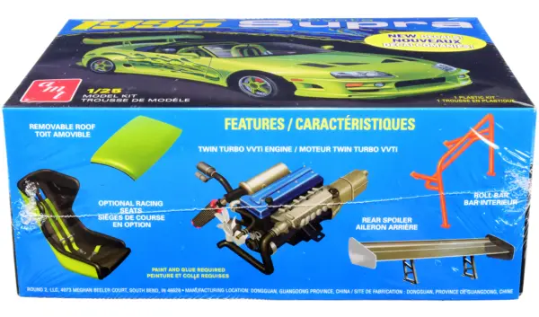 Skill 2 Model Kit 1995 Toyota Supra Convertible 1/25 Scale Model by AMT #2