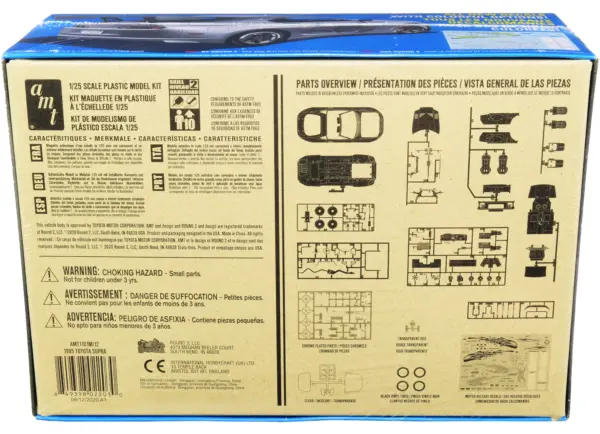 Skill 2 Model Kit 1995 Toyota Supra Convertible 1/25 Scale Model by AMT #4