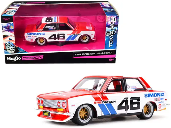 Datsun 510 #46 "Simoniz" BRE (Brock Racing Enterprises) "Tokyo Mod" 1/24 Diecast Model Car by Maisto #1