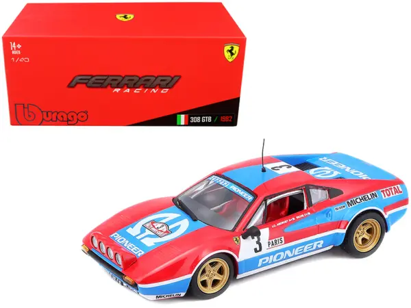 Ferrari 308 GTB #3 J.C. Andruet - Biche Monte Carlo Rally (1982) 1/43 Diecast Model Car by Bburago #1