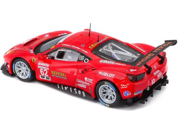 Ferrari 488 GTE #62 G. Fisichella - T. Vilander - J. Calado 24 Hours of Daytona (2017) 1/43 Diecast Model Car by Bburago #3