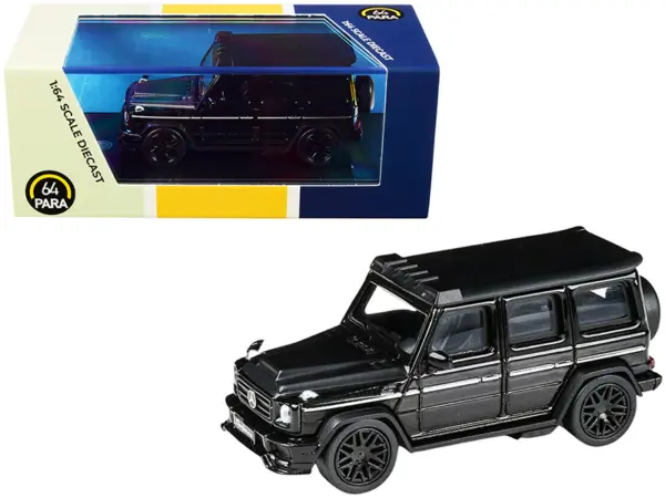 Mercedes AMG G63 Liberty Walk Wagon Black 1/64 Diecast Model Car by Paragon #1