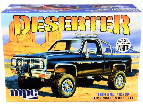 Skill 2 Model Kit 1984 GMC Pickup Truck (Molded in White) "Deserter" 1/25 Scale Model by MPC #1