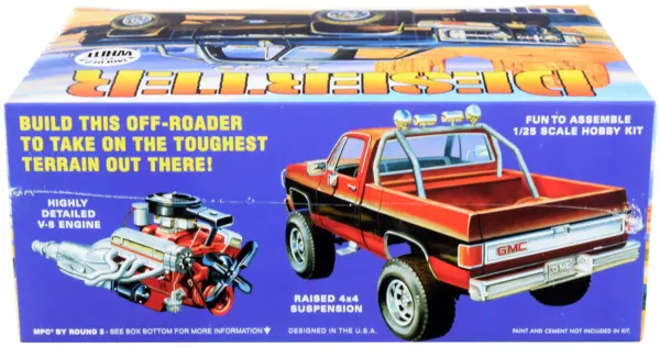 Skill 2 Model Kit 1984 GMC Pickup Truck (Molded in White) "Deserter" 1/25 Scale Model by MPC #2