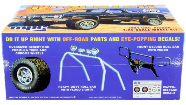 Skill 2 Model Kit 1984 GMC Pickup Truck (Molded in White) "Deserter" 1/25 Scale Model by MPC #3