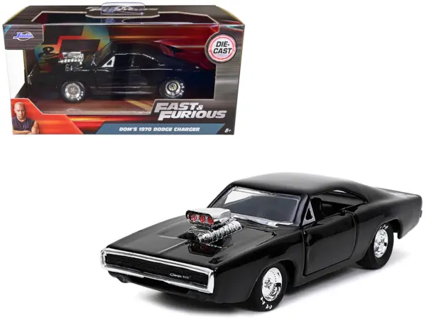 Dom's 1970 Dodge Charger 500 Black "Fast & Furious 9 F9" (2021) Movie 1/32 Diecast Model Car by Jada #1