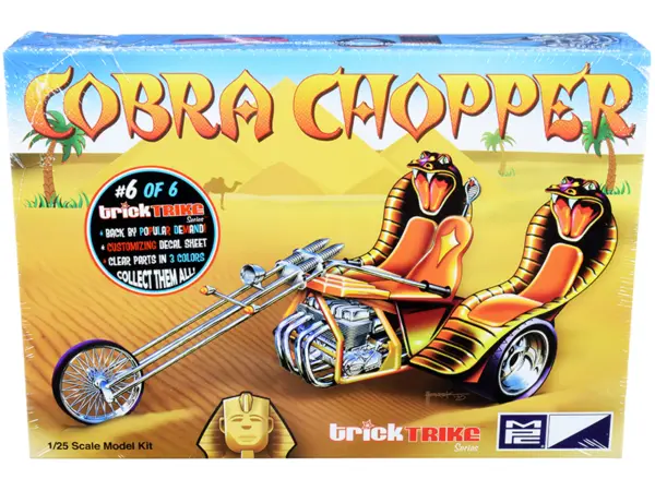 Skill 2 Model Kit Cobra Chopper "Trick Trikes" Series 1/25 Scale Model by MPC #1