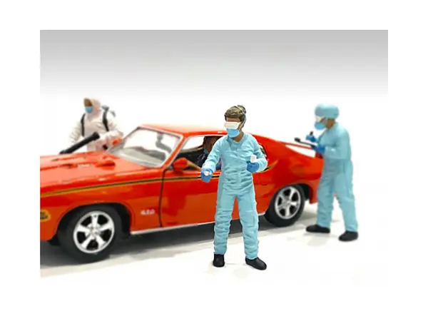 Hazmat Crew Figurine II for 1/18 Scale Models by American Diorama #1