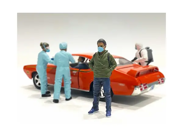 Hazmat Crew Figurine V for 1/18 Scale Models by American Diorama #1