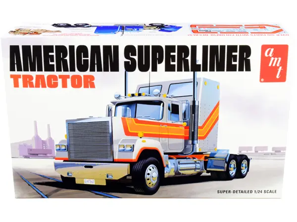 Skill 3 Model Kit American Superliner Semi Tractor 1/24 Scale Model by AMT #1