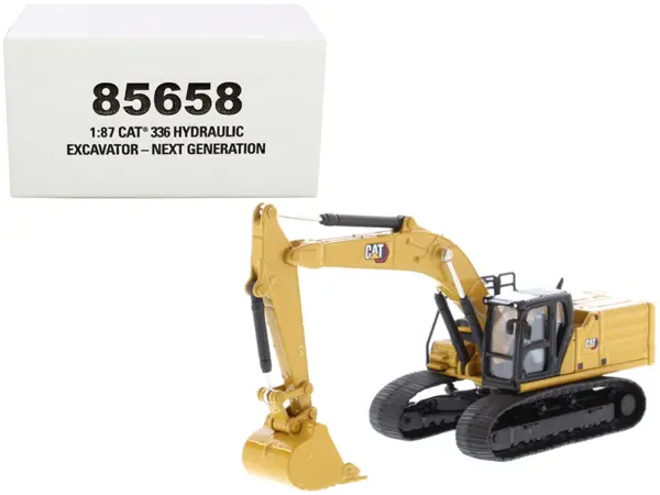 CAT Caterpillar 336 Next Generation Hydraulic Excavator "High Line" Series 1/87 (HO) Scale Diecast Model by Diecast Masters #1