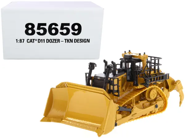 CAT Caterpillar D11 Track-Type Tractor Dozer TKN Design "High Line" Series 1/87 (HO) Scale Diecast Model by Diecast Masters #1