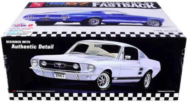 Skill 2 Model Kit 1967 Ford Mustang GT Fastback 1/25 Scale Model by AMT #2