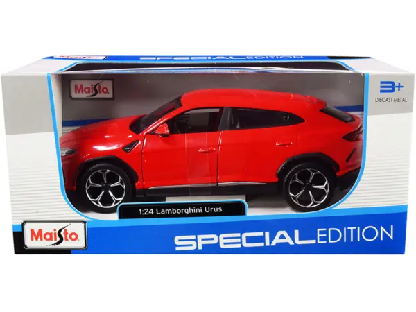 Lamborghini Urus Red "Special Edition" Series 1/24 Diecast Model Car by Maisto #1