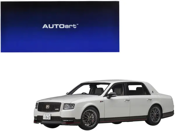 Toyota Century GRMN RHD (Right Hand Drive) Pearl White 1/18 Model Car by Autoart #1