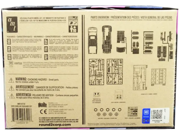 Skill 2 Model Kit 2005 Cadillac Escalade EXT 1/25 Scale Model by AMT #4
