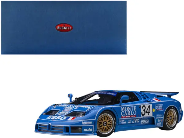 Bugatti EB110 #34 Alain Cudini - Eric Helary - Jean-Christophe Boullion 24 Hours of Le Mans (1994) 1/18 Model Car by Autoart #1