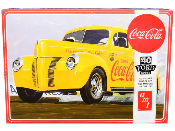 Skill 3 Model Kit 1940 Ford Coupe "Coca-Cola" 1/25 Scale Model by AMT #1