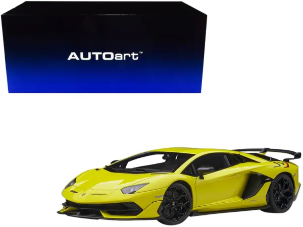Lamborghini Aventador SVJ Giallo Tenerife / Pearl Yellow 1/18 Model Car by Autoart #1