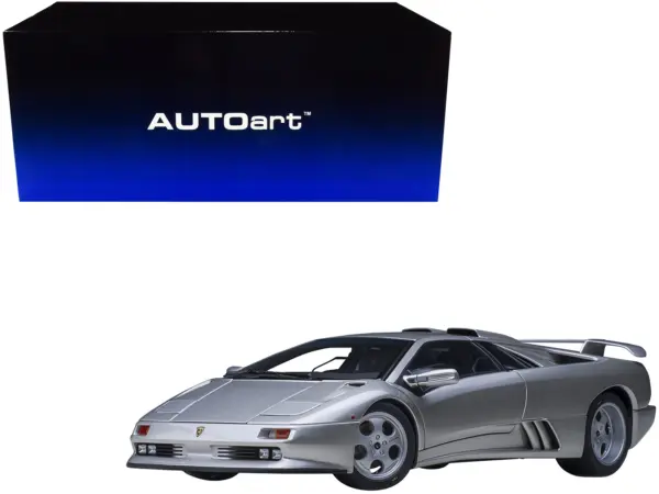 Lamborghini Diablo SE30 Jota Titanio Silver Metallic 1/18 Model Car by Autoart #1